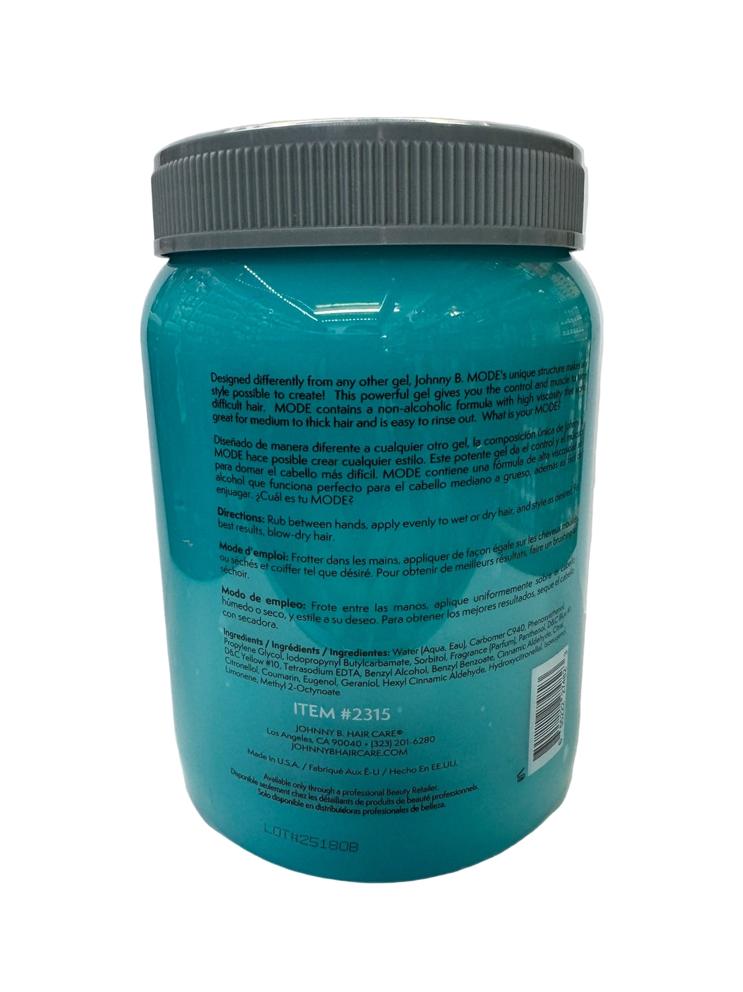 Johnny B Mode Styling Gel 64 oz