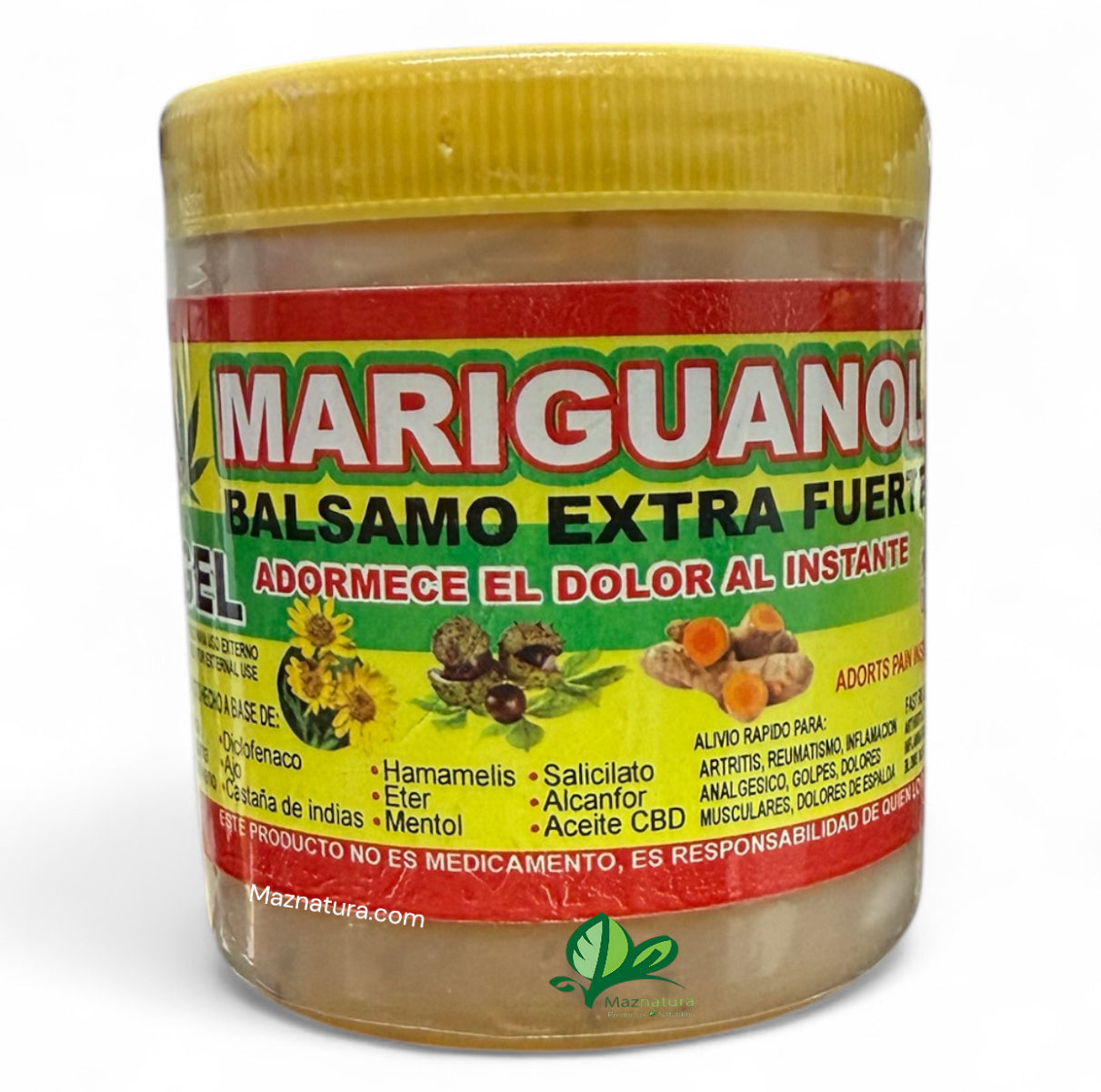 Mariguanol Balsamo Extra Fuerte Adormece el Dolor al Instante 250g