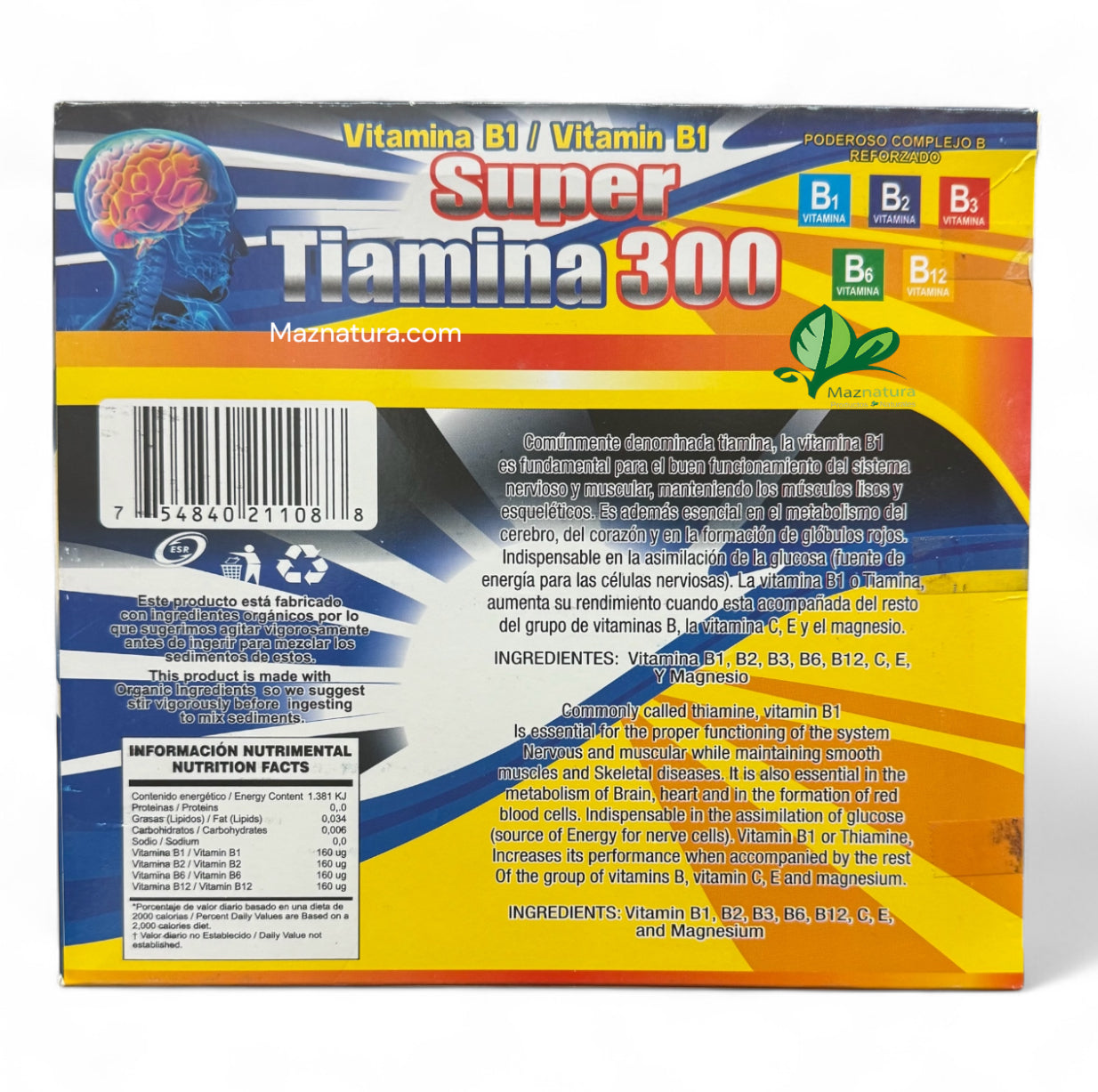 Super Tiamina 300 Ampolleta Bebilble