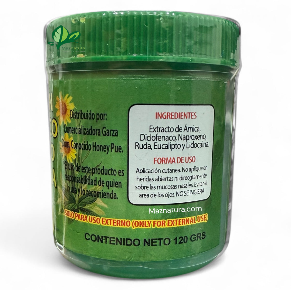 Arnica Con Diclofenaco Naproxeno y Lidocaina Pomada 120g