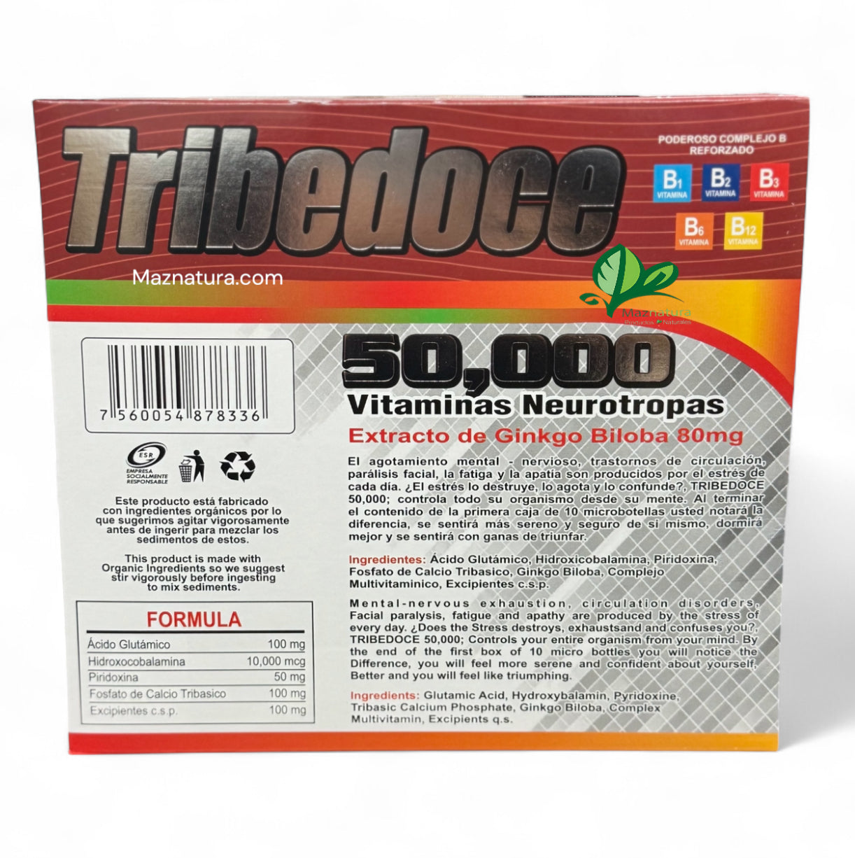 Tribedoce 50,000 Ampolleta Bebible