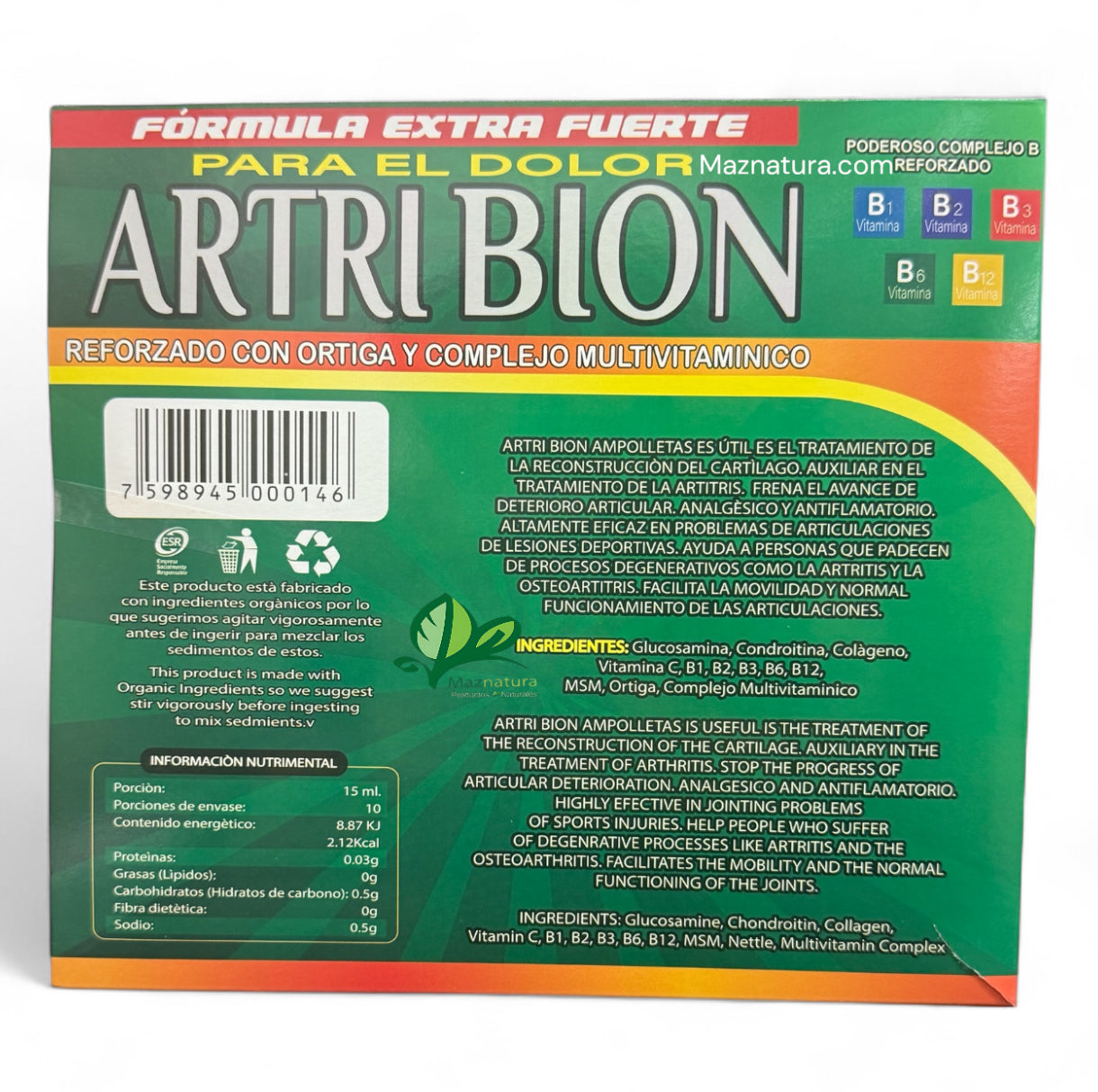 Artri Bion Complemento Formula Extra Fuerte