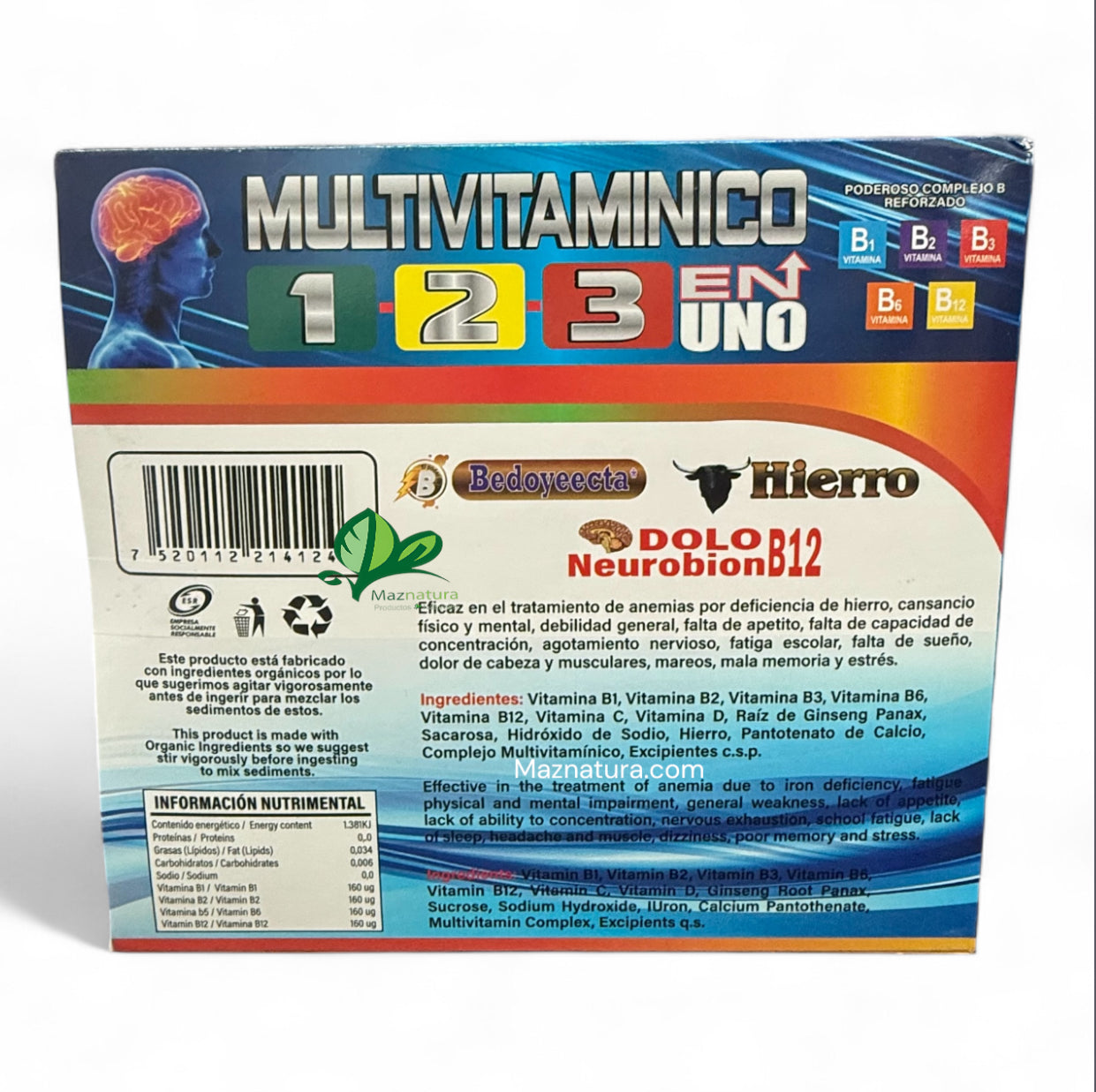 Multivitaminico 123 en 1 Ampolleta Bebible