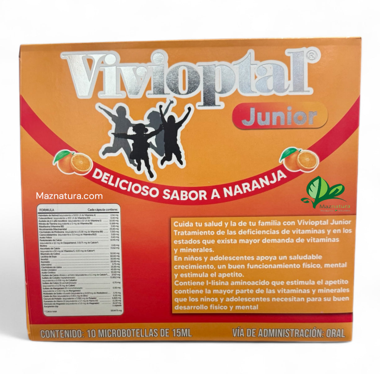 Vivioptal Junior Sabor a Naranja Ampolleta Bebible