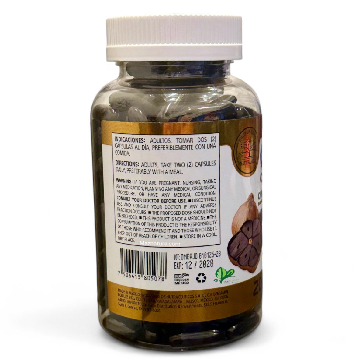 Omega 3 Con Ajo Negro 200 Softgels