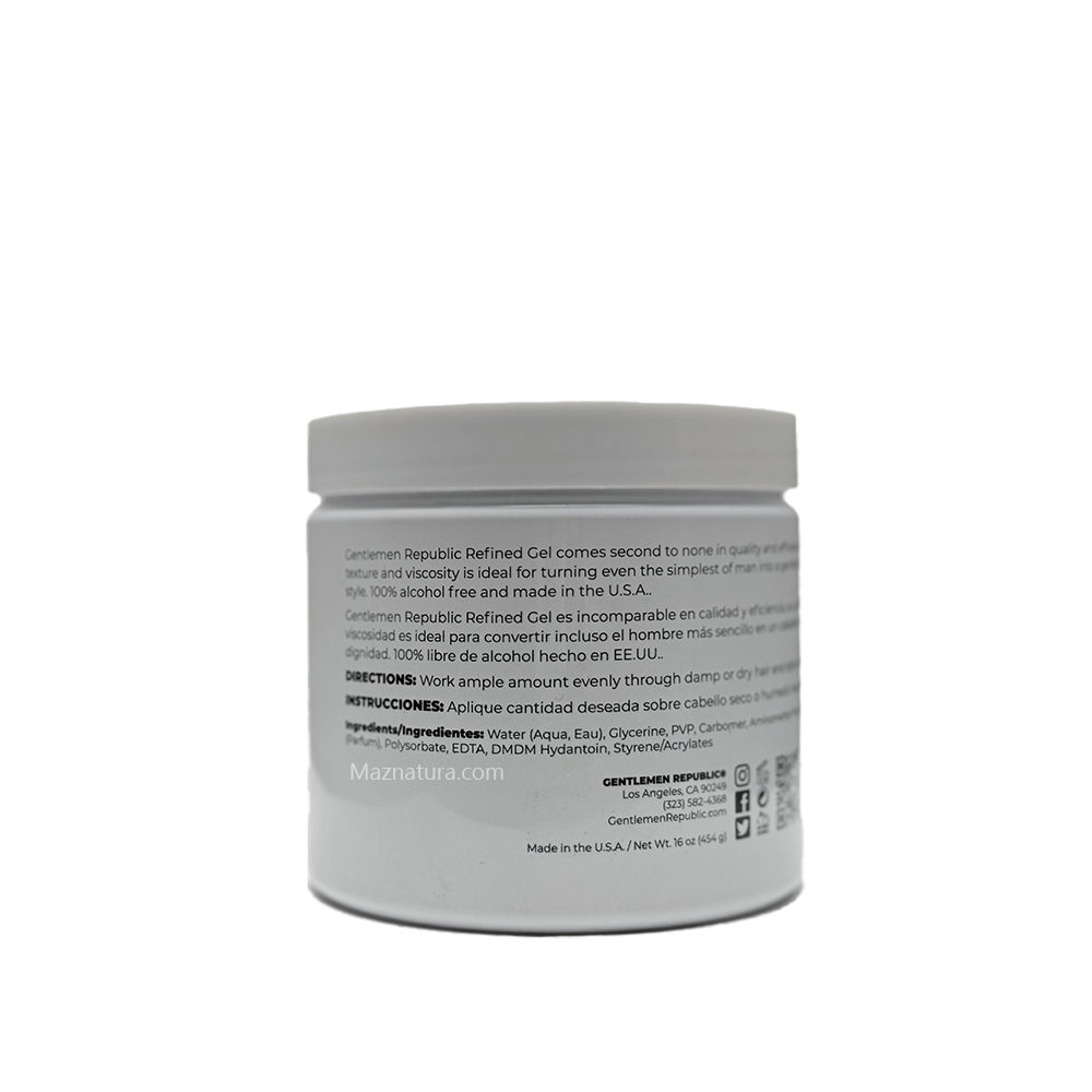 Gentlemen Republic Refined Hair Gel 16 oz - Maznatura Default Title