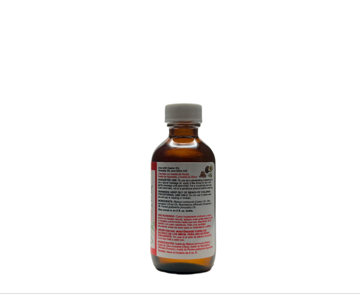 Aceite de romero para el cabello y la piel, 2 onzas líquidas
