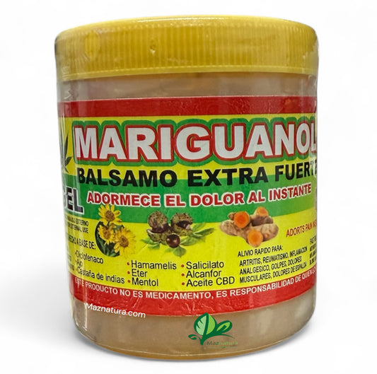 Mariguanol Balsamo Extra Fuerte Adormece el Dolor al Instante 250g