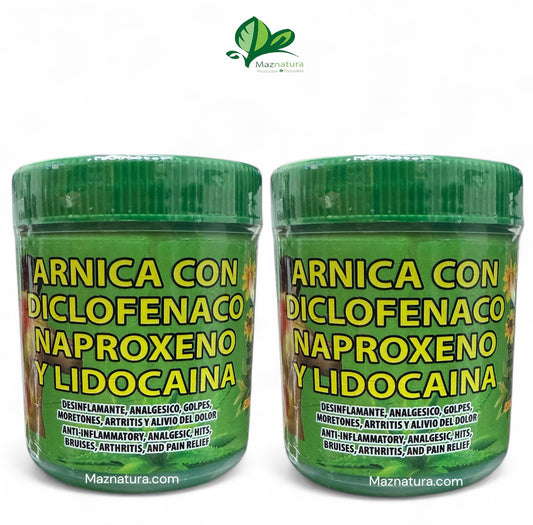 Arnica Con Diclofenaco Naproxeno y Lidocaina 120 2 Pack