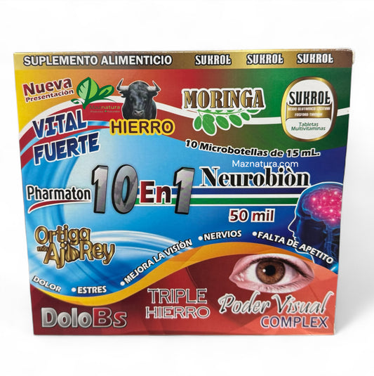 10 en 1 Nuerobion 50mil Ampolleta Bebible