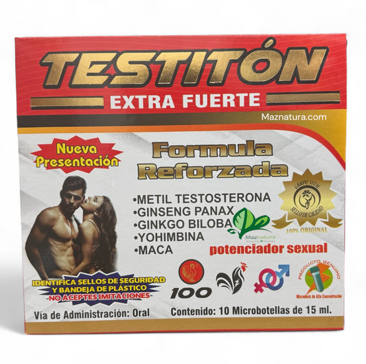 Testiton Extra Fuerte Formula Reforzado Ampolleta Bebible