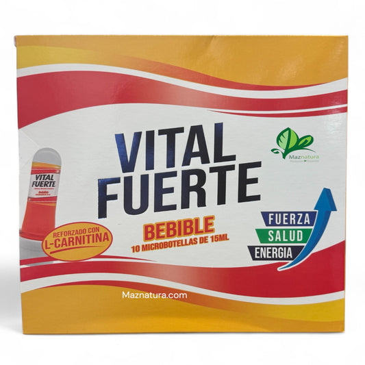 Vital Fuerte Fuerza Salud Energia Ampolleta Bebible