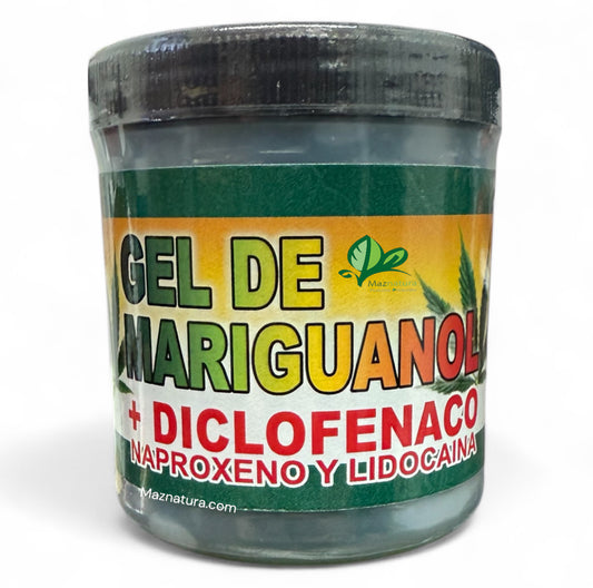 Gel De Mariguanol + Diclofenaco Naproxeno y Lidocaina Pomada 250g