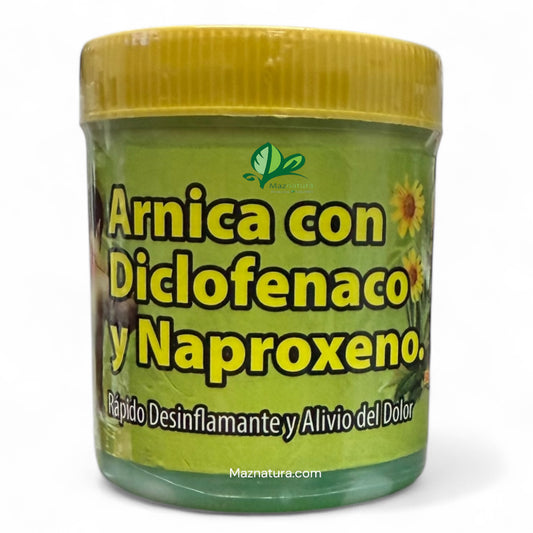 Arnica con Diclofenaco y Naproxeno Pomada 125g