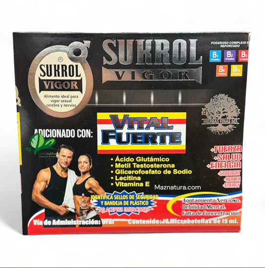 Sukrol Vigor Vital Fuerte Ampolleta Bebible