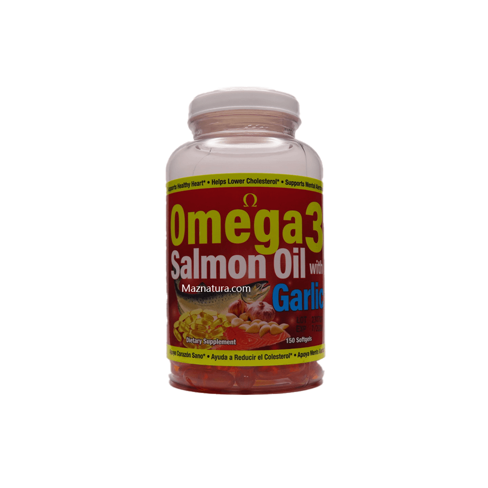 Omega 3 Salmon Oil With Garlic Softgels