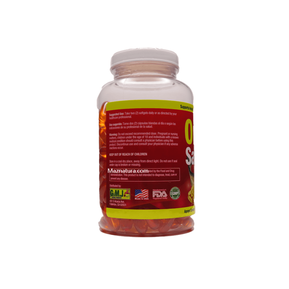 Omega 3 Salmon Oil With Garlic Softgels - Maznatura Default Title
