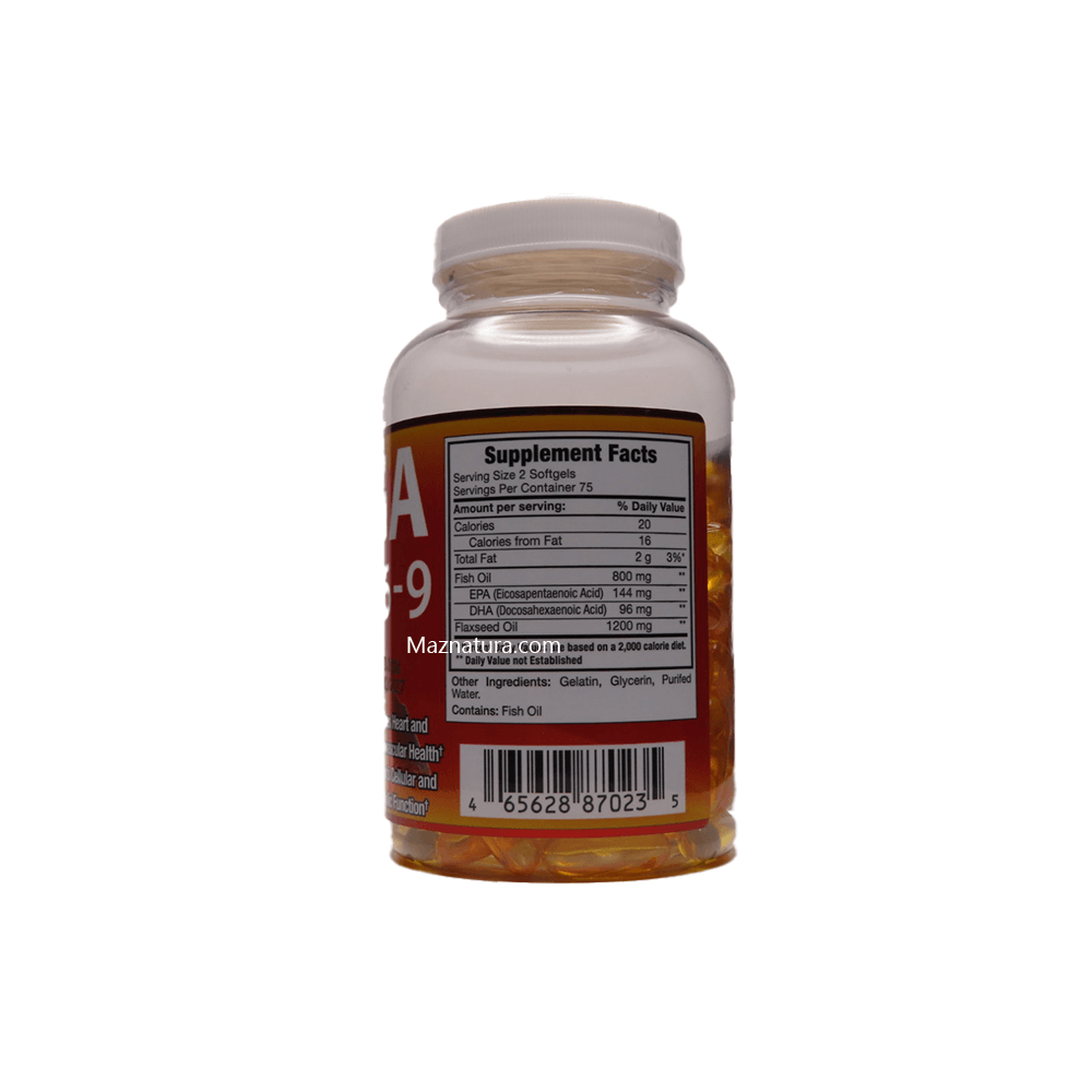 Omega Fish Oil 3-6-9 Softgels - Maznatura Default Title