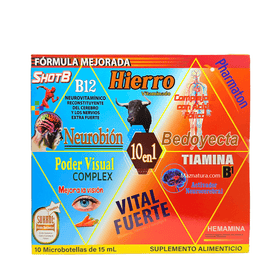 10 en 1 Vital Fuerte Ampolleta Bebible